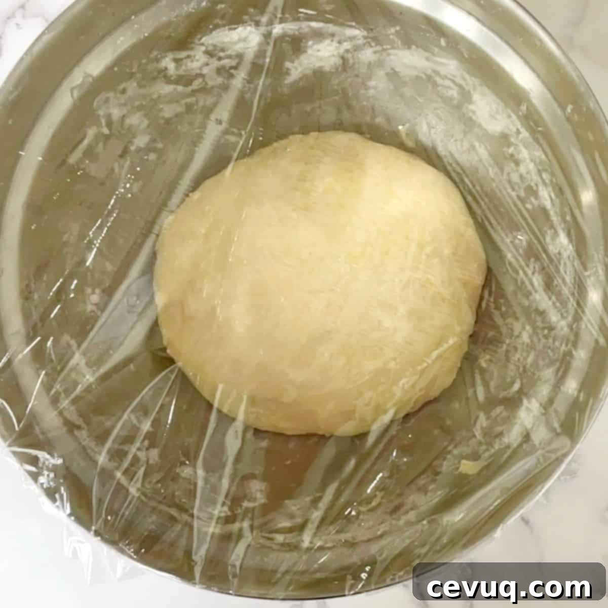 Πουλις Ζύμη Πίτσας 8 Poolish μετά τη δεύτερη ανάπαυση.