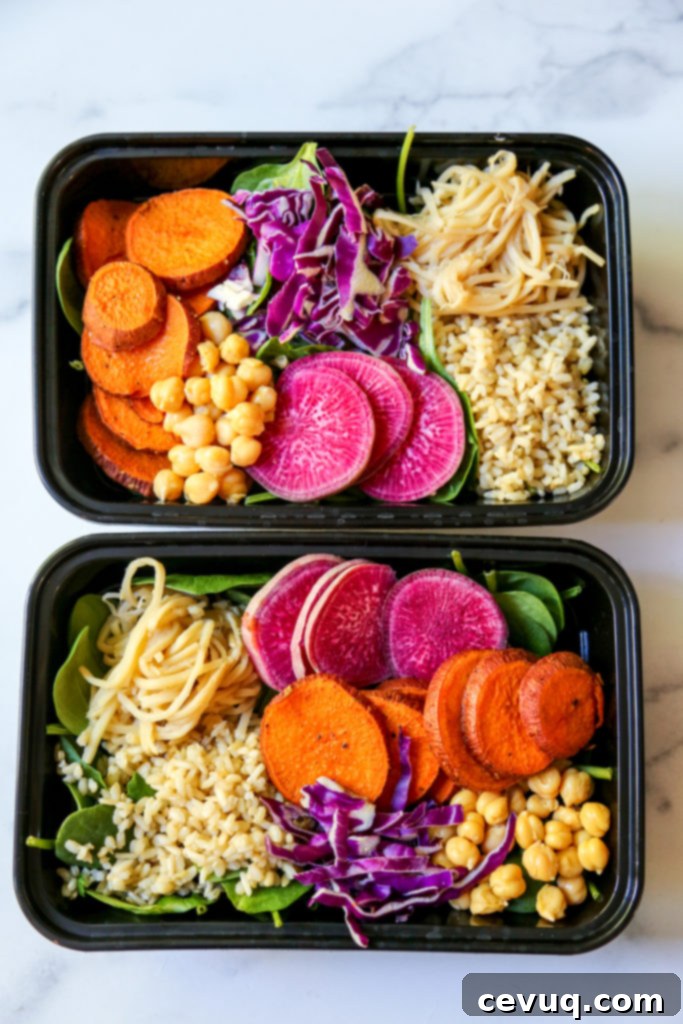 Θρεπτικό Μπολ Γλυκοπατάτας 5 Ιδανικό για meal prep: Γλυκοπατατο-μπολ macro σε δοχεία