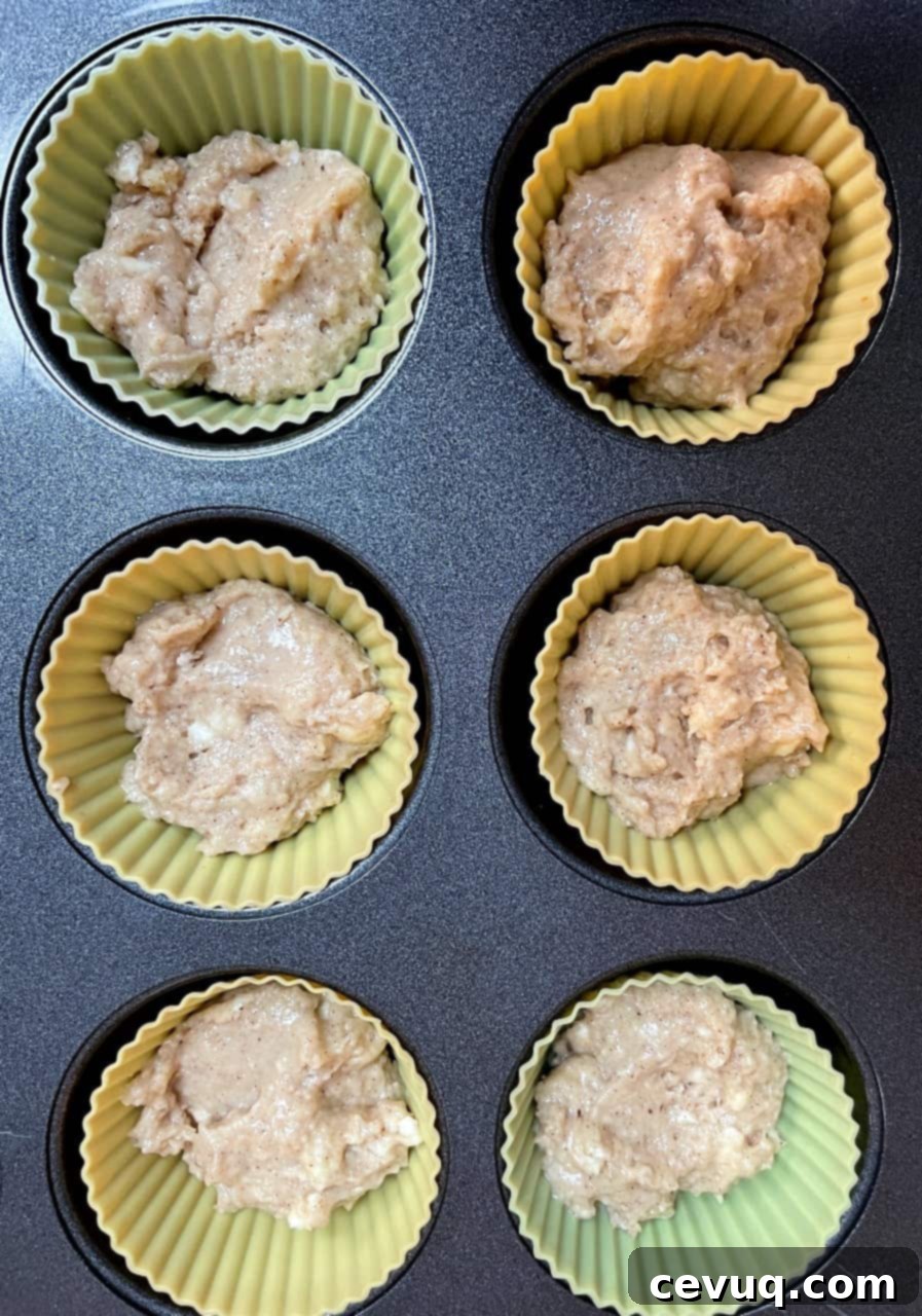 Καφές Κέικ Τσάι Μάφιν 8 Πρώτη στρώση χυλού muffin chai.