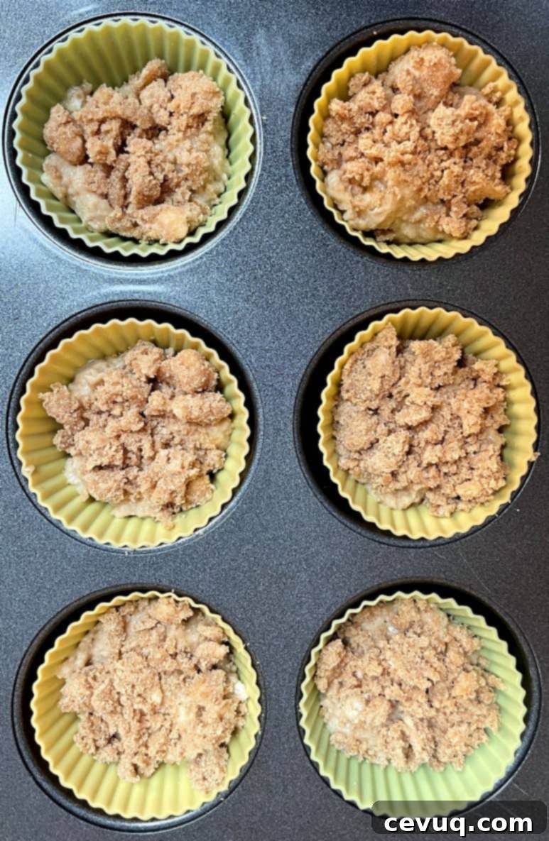 Καφές Κέικ Τσάι Μάφιν 9 Δεύτερη στρώση χυλού muffin chai.