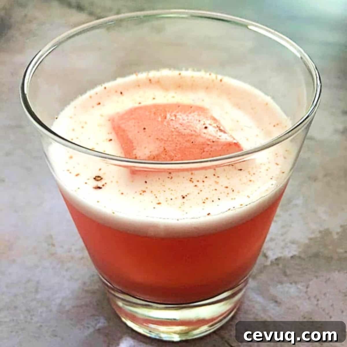 Τεκίλα Σάουερ με Καμπάρι 2 Tequila sour κοκτέιλ με Campari και ασπράδι αυγού