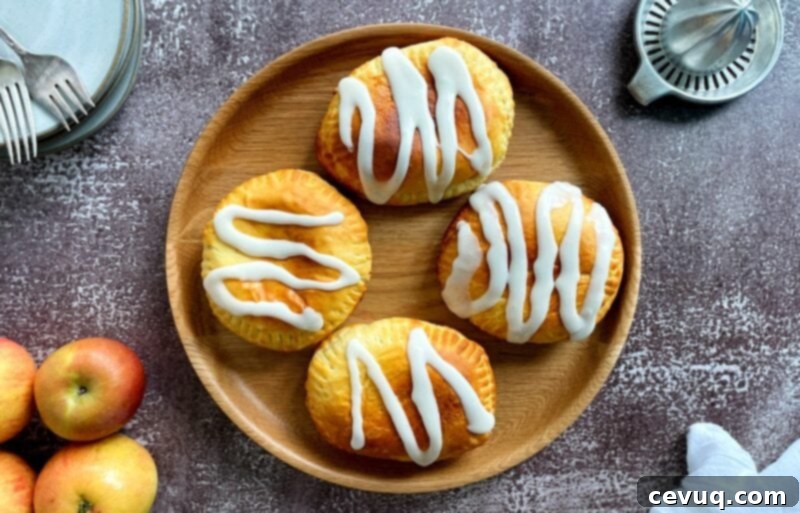 Μηλοπιτάκια Air Fryer 8 μηλόπιτακια φριτέζας αέρος με γλάσο