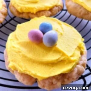 Πασχαλινά Κουλουράκια με Cadbury Μίνι Αυγά 7 Αντιγραφή μπισκότων Crumbl με Mini Egg, ιδανικά για το Πάσχα.