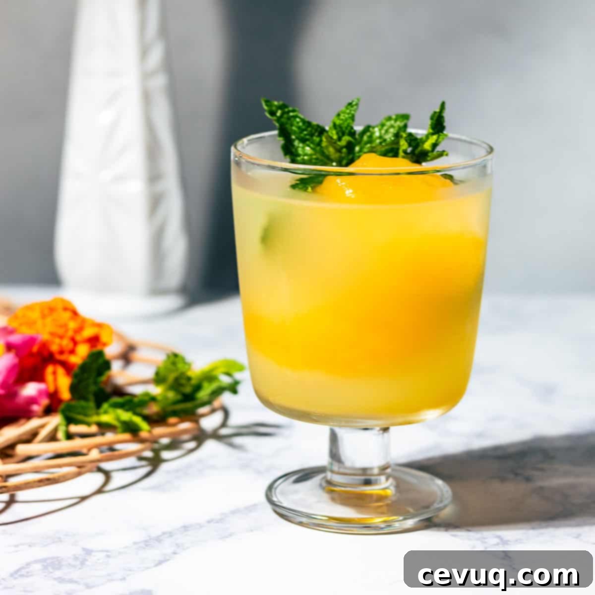 Οι 14 Απόλυτες Συνταγές Φρούτου του Πάθους 19 Mocktail Λεμονάδα Φρούτο του Πάθους με Μέντα (Μη Αλκοολούχο Μοχίτο)