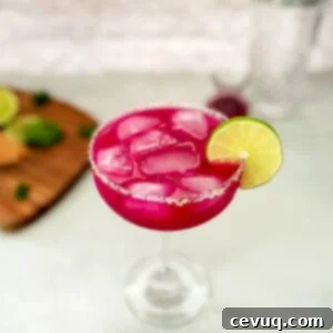 Δρακίσια Μαργαρίτα 10 Dragon Fruit Margarita με αλάτι στο χείλος
