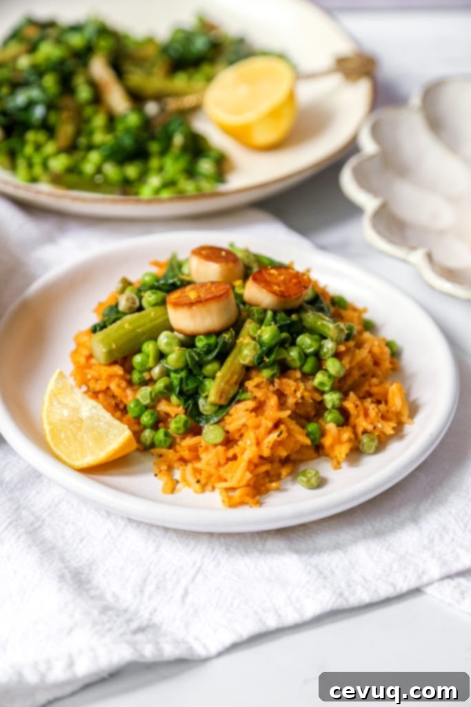 Ισπανικό Ρύζι με Vegan Χτένια και Ανοιξιάτικα Λαχανικά 3 εαρινό καστανό ρύζι ριζότο με βίγκαν χτένια