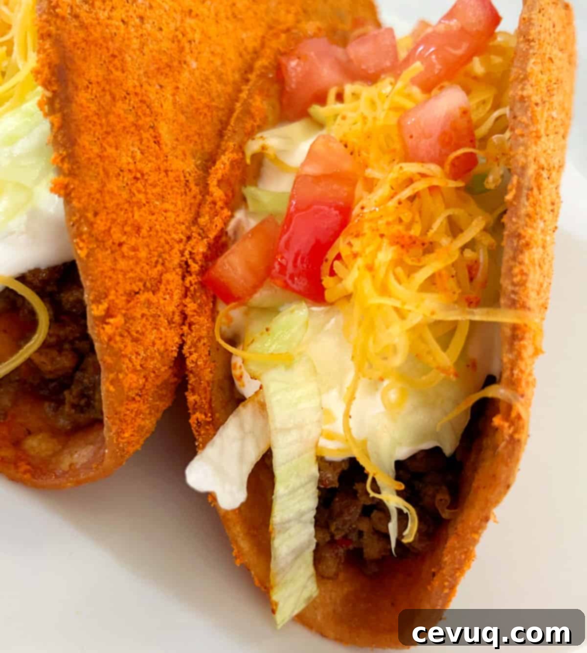 Η Συνταγή για Σπιτικά Doritos Locos Tacos 11 Πλάγια όψη σπιτικού Doritos Locos Taco.