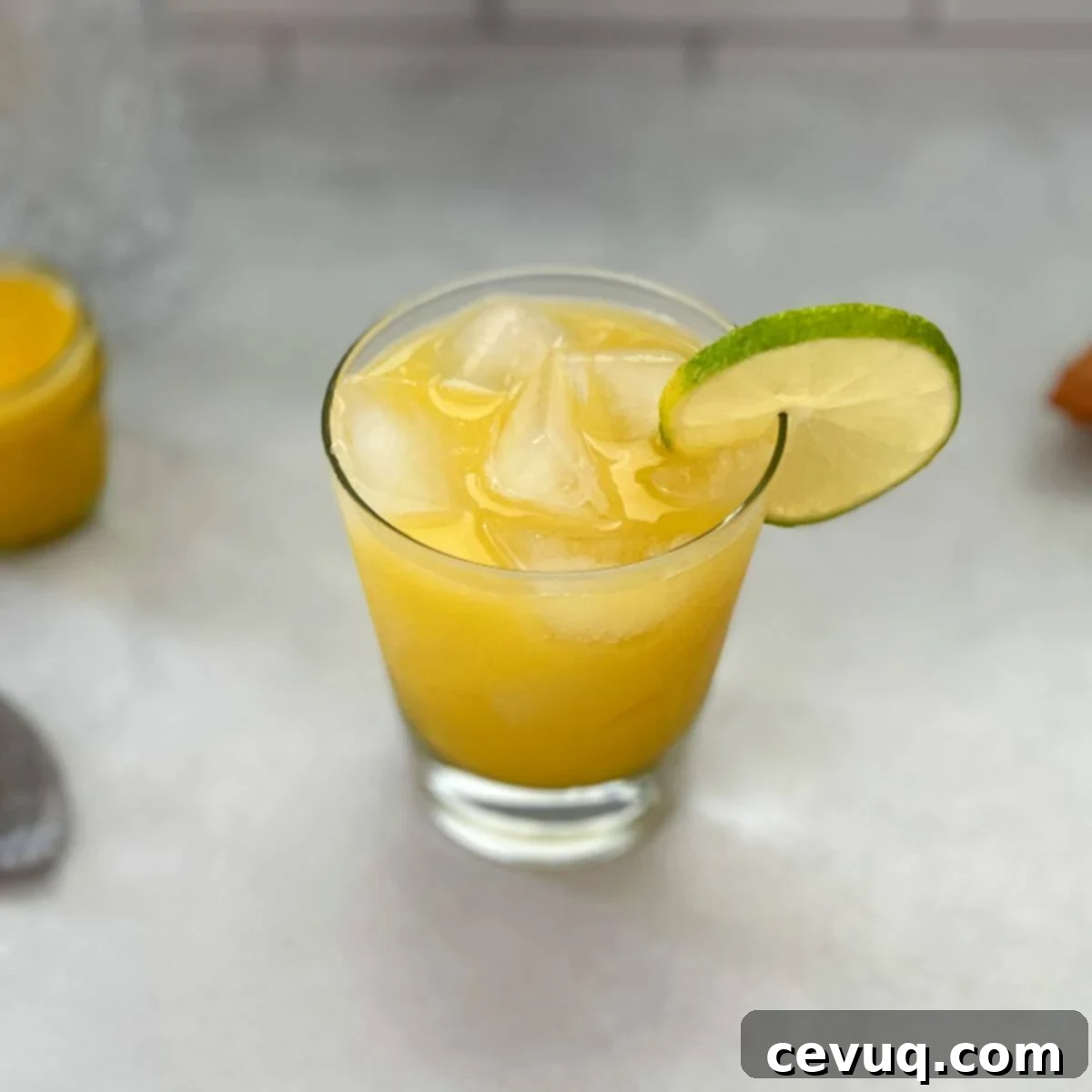 Μάνγκο Μαργαρίτα Στα Βράχια 6 Mango Margarita στον πάγο