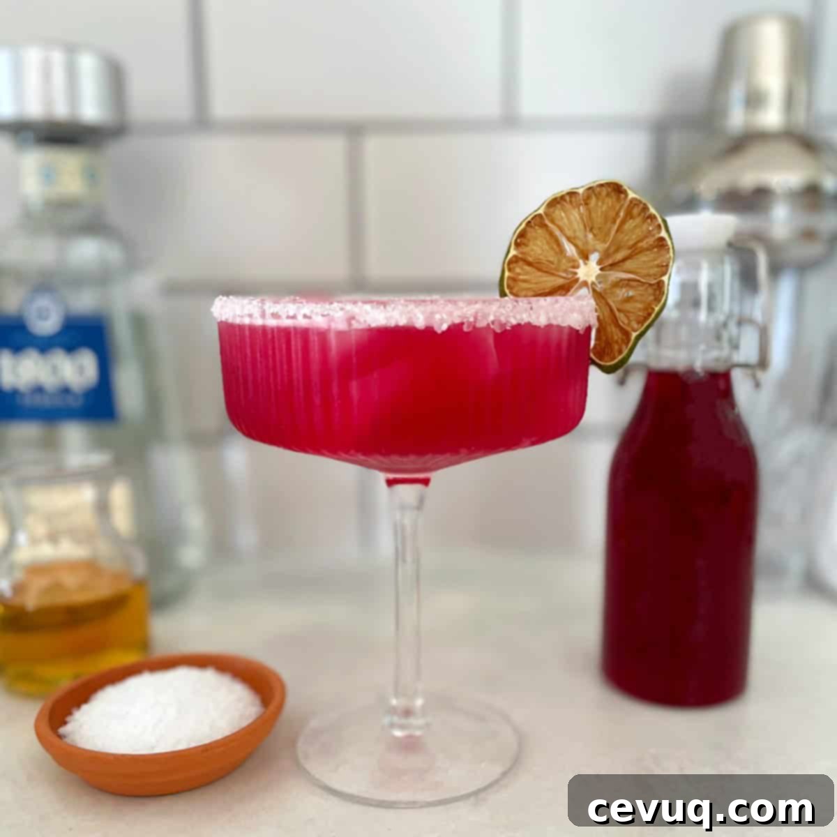 Μαργαρίτα Φραγκόσυκο 3 prickly pear margarita on ice.