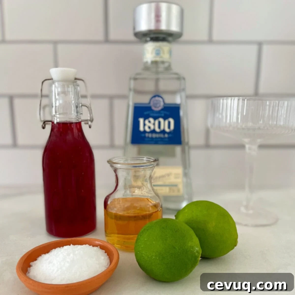 Μαργαρίτα Φραγκόσυκο 6 prickly pear margarita ingredients.