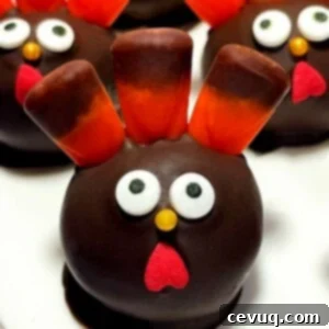 13 Παιδικά Γλυκά Ευχαριστιών 7 ένα cake pop γαλοπούλας με καραμέλες κορν.
