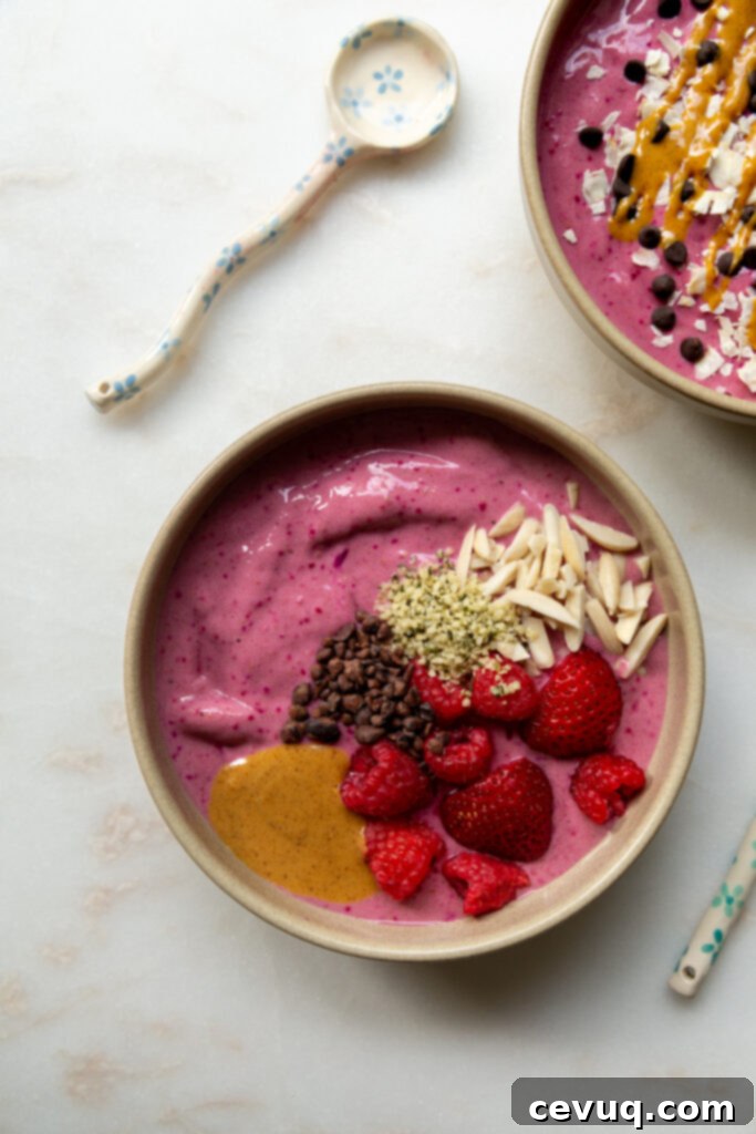 Απολαυστικό Ροζ Σμούθι Μπολ 6 pink smoothie bowl