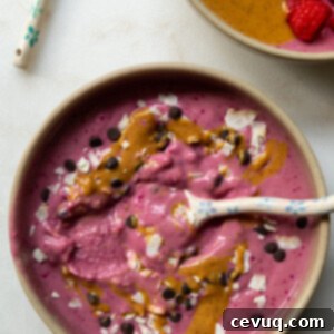 Απολαυστικό Ροζ Σμούθι Μπολ 7 pink smoothie bowl