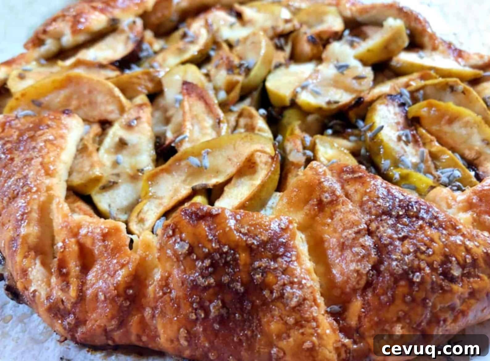 Συνταγή για Γκαλέτα Μήλου με Λεβάντα 2 lavender apple galette