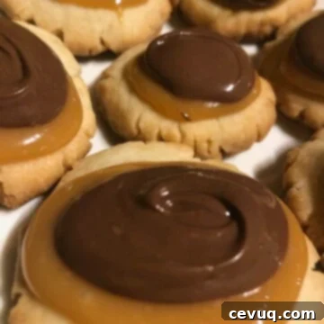 Τουίξ Κουλουράκια 5 στρώμα σοκολάτας σε twix cookie