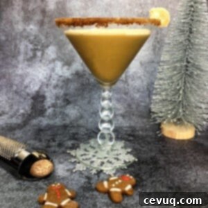 Μελομακάρονο Μαρτίνι 8 gingerbread martini with cookies.