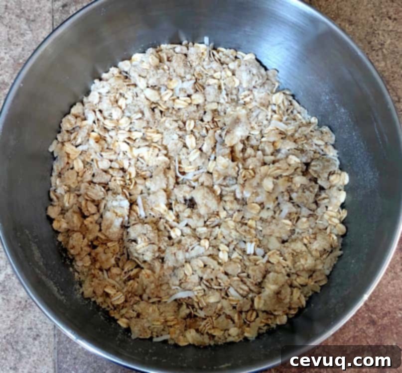 Μπάρες βρώμης με σύκο και καρύδα 6 crumble for fig bars.