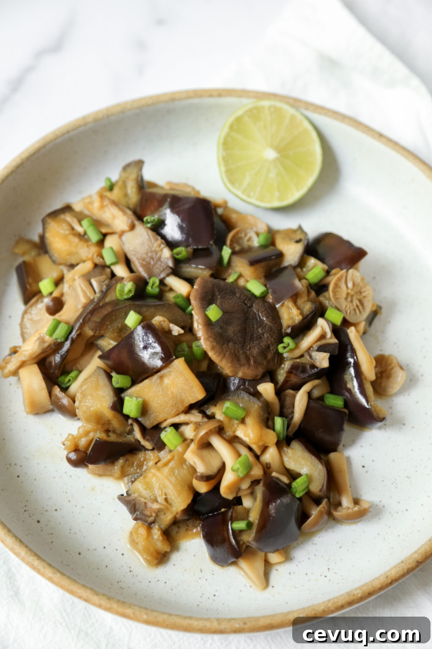 Μελιτζάνες Μανιτάρια στο Πήλινο 4 eggplant mushroom tobanyaki