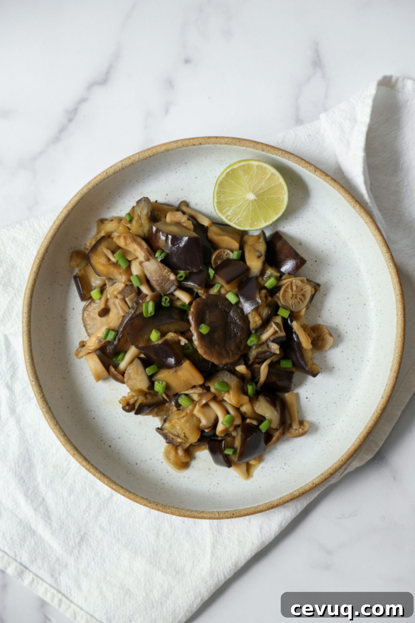Μελιτζάνες Μανιτάρια στο Πήλινο 6 eggplant mushroom tobanyaki