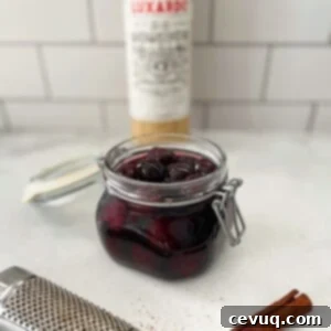 Σπιτικά Κεράσια Λουξάρντο 9 κεράσια Luxardo και λικέρ Luxardo
