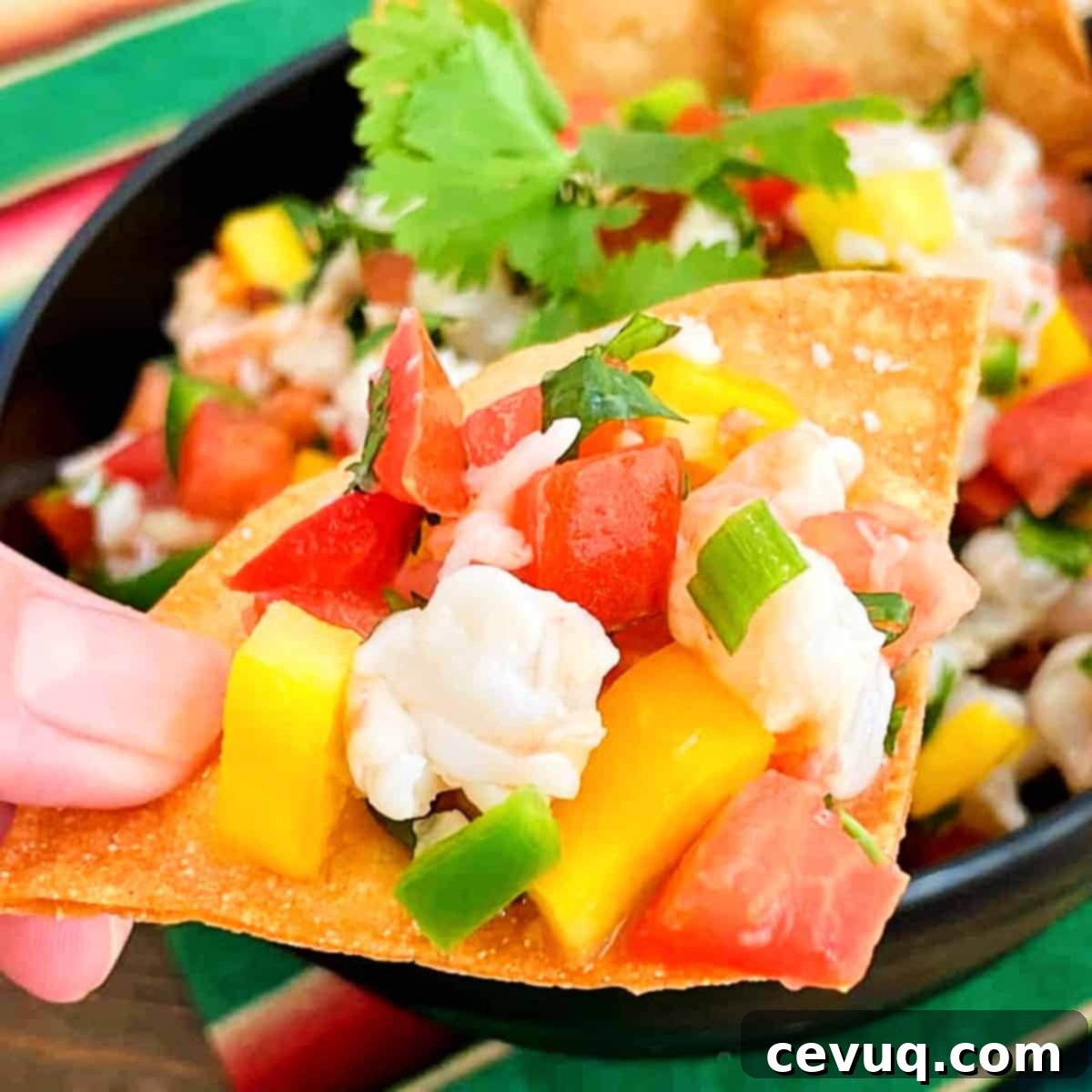 Το Απόλυτο Σεβίτσε Γαρίδας 7 a-tortilla-chip-with-shrimp-ceviche-on-top