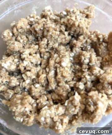 Εύκολες Τραγανές Μπάρες Κερασιού 5 Crumble για μπισκοτάκια τραγανής βύσσινου.