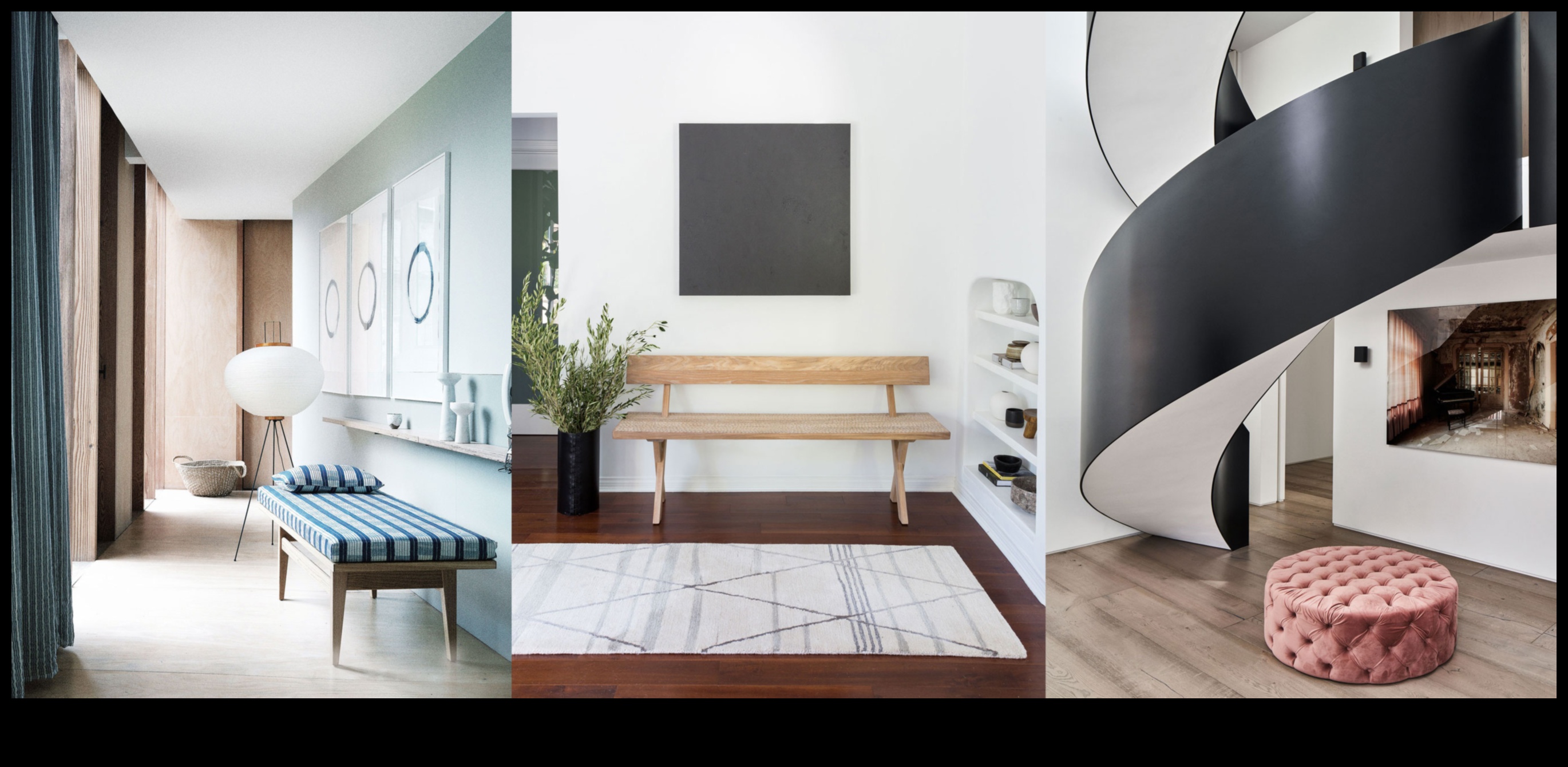 Σύγχρονη διακόσμηση εισόδου για μια φιλόξενη αίσθηση