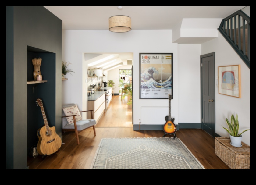 Σύγχρονη διακόσμηση εισόδου για μια φιλόξενη αίσθηση