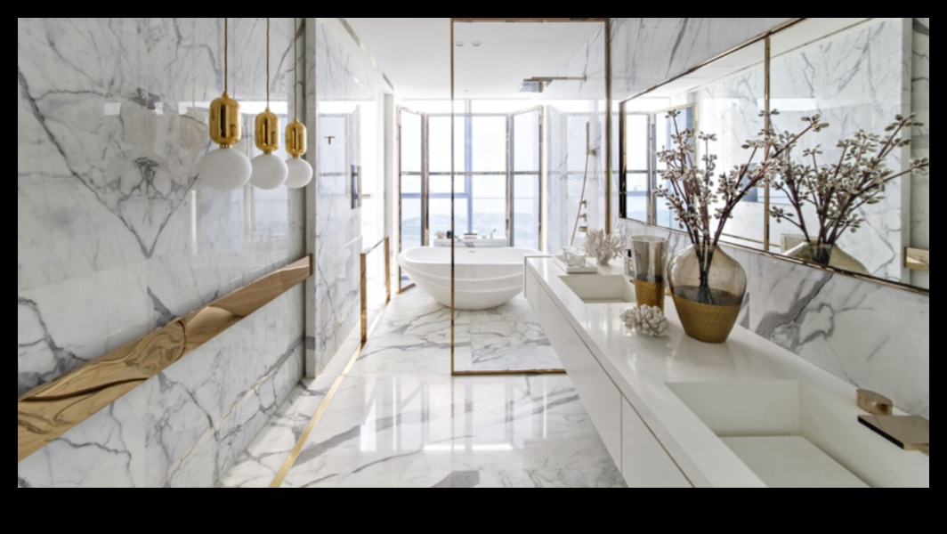 Marble The Timeless Υλικό Μπάνιου 5 Πώς μπορώ να χρησιμοποιήσω το μάρμαρο στο μοντέρνο σχεδιασμό μπάνιου για μια πολυτελή εμφάνιση;