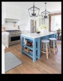 Παράκτιες κουζίνες με μπλε τόνους