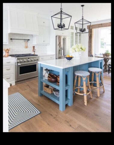 Παράκτιες κουζίνες με μπλε τόνους