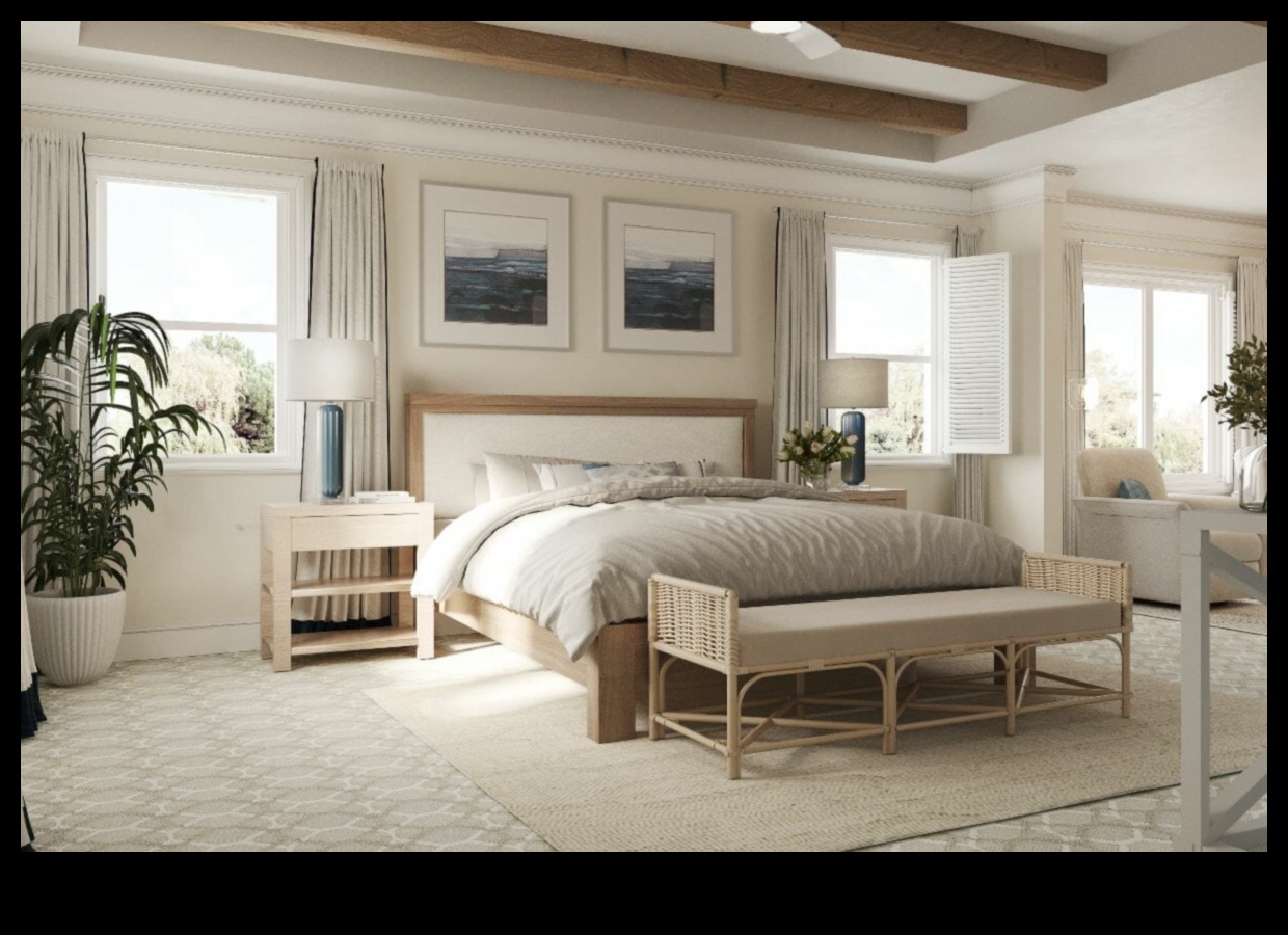 Διακόσμηση παραθαλάσσιου υπνοδωματίου για ένα χαλαρωτικό καταφύγιο στην παραλία