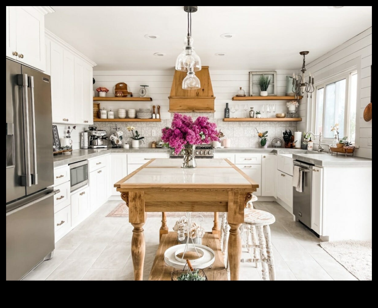 Διακόσμηση κουζίνας σε στυλ αγροικίας