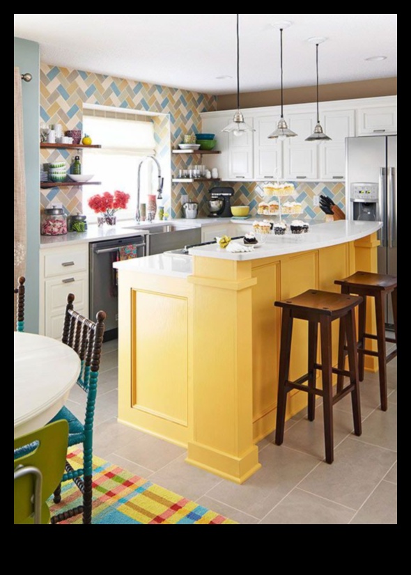 Εκλεκτική διακόσμηση κουζίνας Ένας συνδυασμός στυλ 4 Εκλεκτική διακόσμηση κουζίνας για παιχνιδιάρικη ατμόσφαιρα