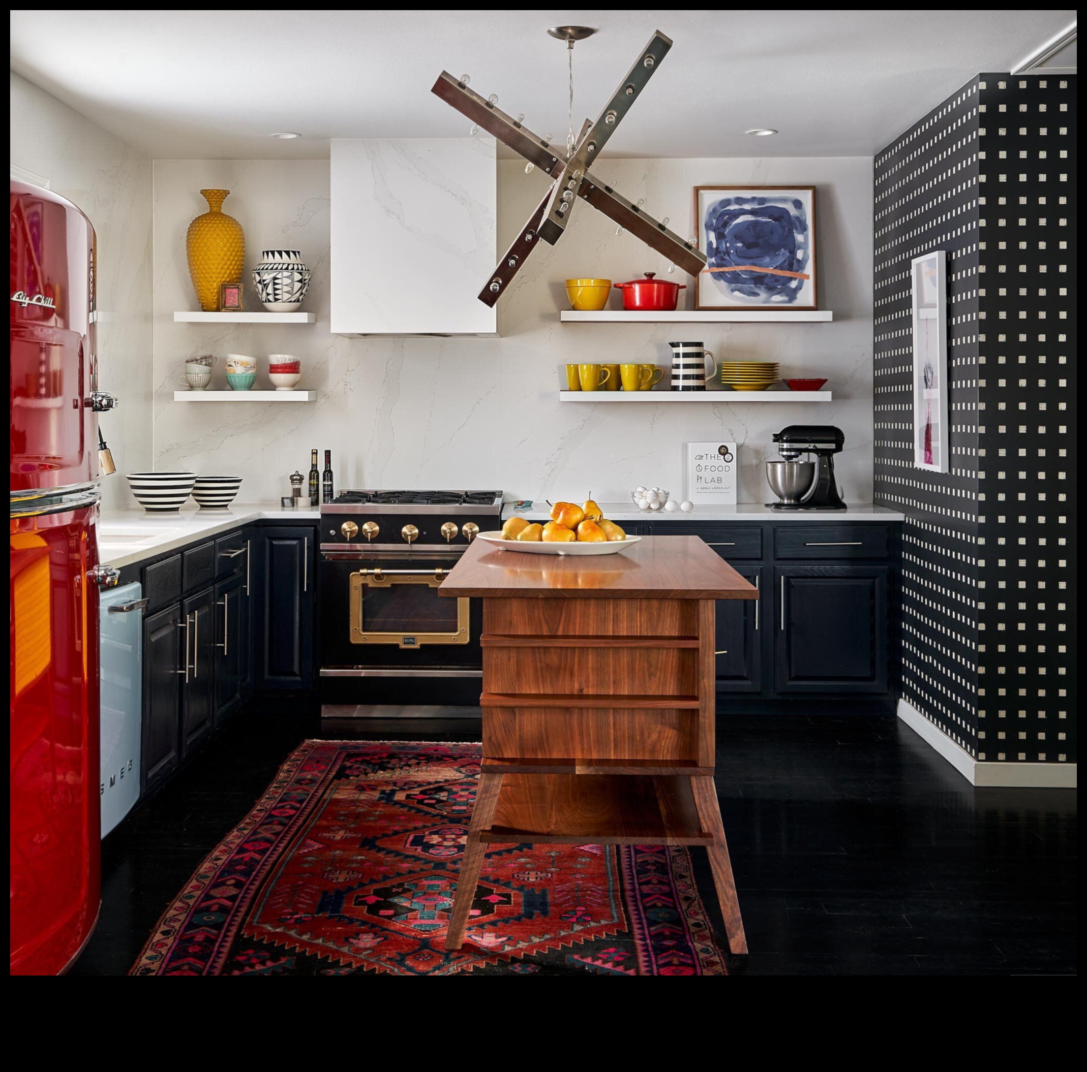 Εκλεκτική διακόσμηση κουζίνας Ένας συνδυασμός στυλ 2 Εκλεκτική διακόσμηση κουζίνας για παιχνιδιάρικη ατμόσφαιρα