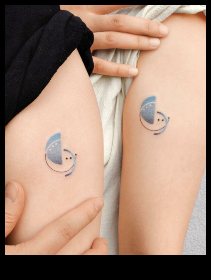 Love's Canvas: Couple Tattoos Painting a Story of Devotion