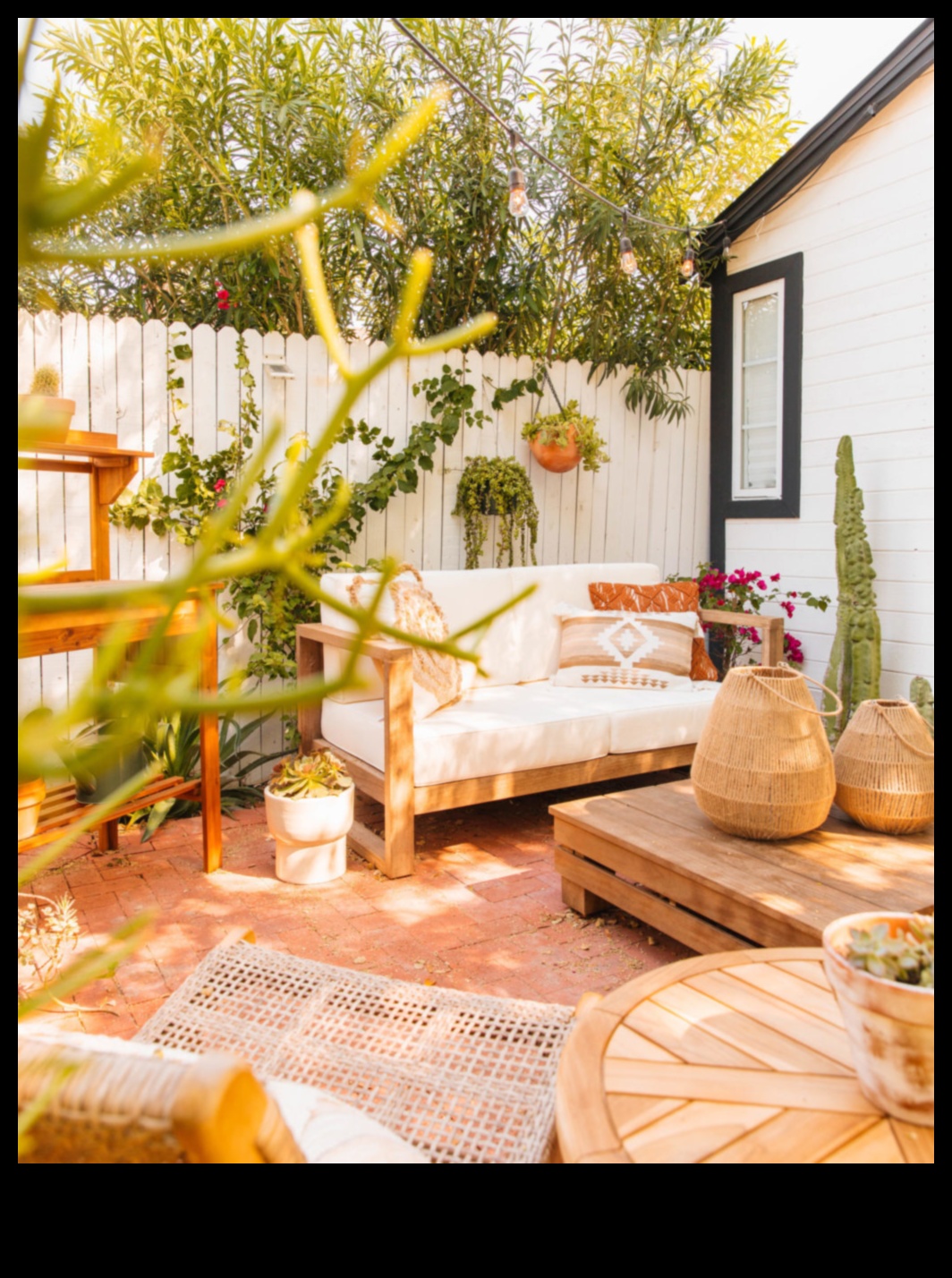 Μπορείτε να προτείνετε τρόπους για να χρησιμοποιήσετε το Eclectic Outdoor Patio Decor with Vibrant Boho Cushions;