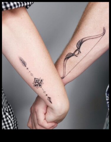 Τατουάζ για ζευγάρια από καρδιάς αρμονίας που συμβολίζουν την αληθινή αγάπη