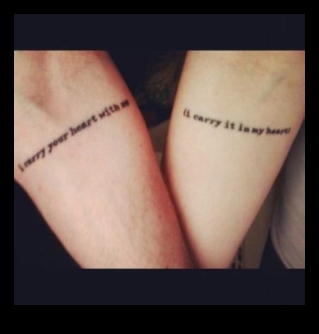 Επικά τατουάζ με μελάνι για ζευγάρια που λένε διαχρονικές ιστορίες αγάπης 3 Epic Ink: Couple Tattoos Illustrating Timeless Love Narratives