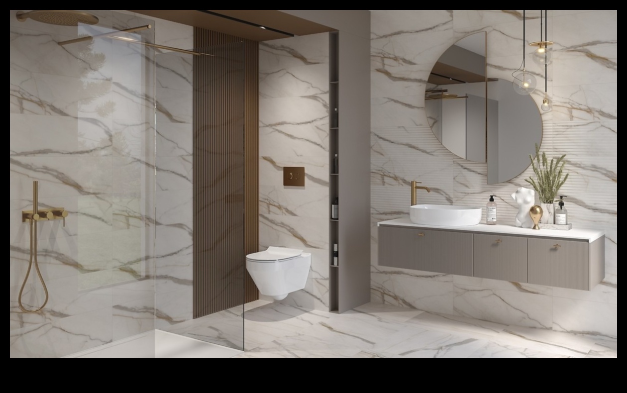Marble The Timeless Υλικό Μπάνιου 1 Πώς μπορώ να χρησιμοποιήσω το μάρμαρο στο μοντέρνο σχεδιασμό μπάνιου για μια πολυτελή εμφάνιση;