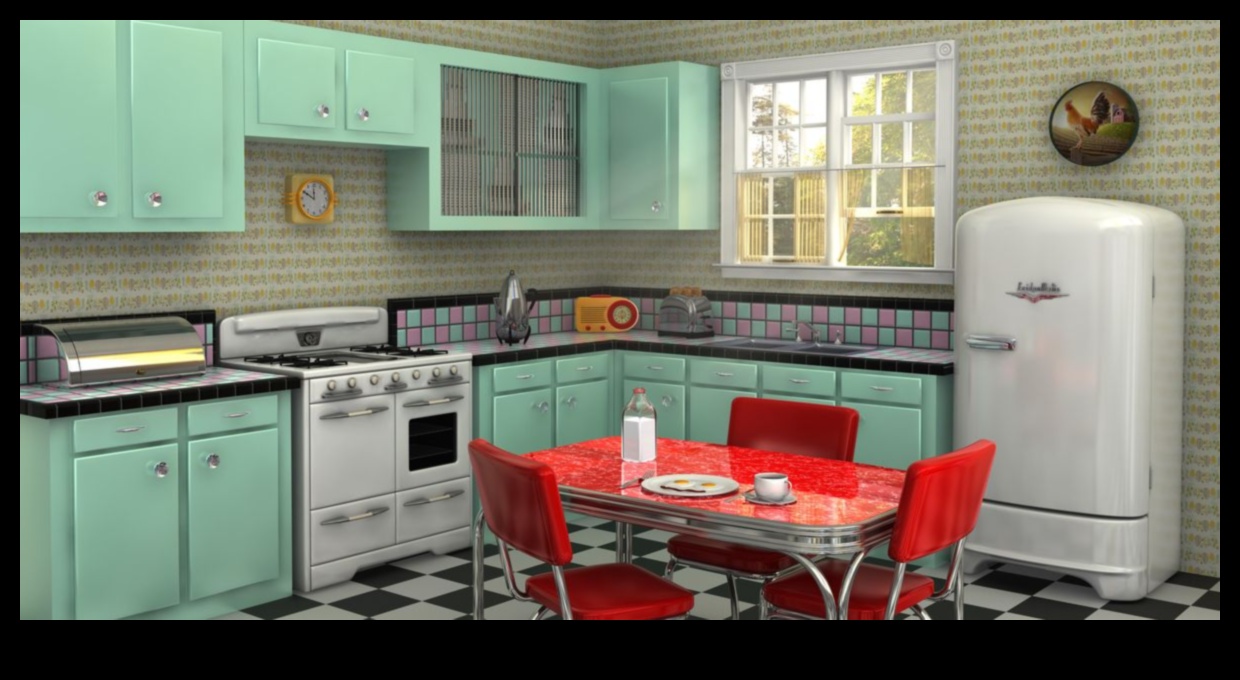 Ρετρό διακόσμηση κουζίνας για νοσταλγική αίσθηση