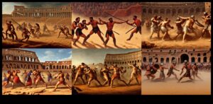 Colosseum Chronicles Ζωντανές απεικονίσεις μάχης μονομάχων στην αρχαία τέχνη