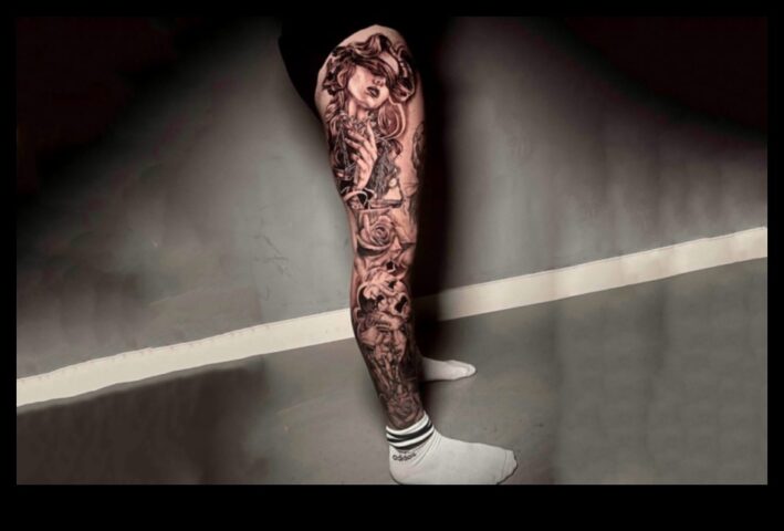 Tales on Your Toes A Visual Journey through the Art of Leg Tattoos