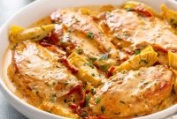 Creamy Sun-Dried Tomato Chicken with Garlic and Herbs