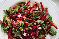 Roasted Beet and Feta Salad with Arugula and Citrus Vinaigrette