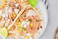 Authentic Chicken Street Tacos on Corn Tortillas