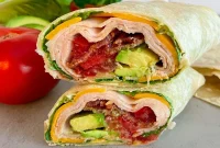 Turkey Bacon Avocado Club Wrap Recipe — Quick Lunch Idea