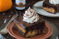 Decadent Chocolate Pumpkin Layer Cake for Fall Celebrations