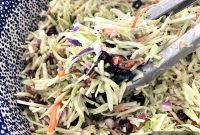 Crunchy Broccoli Slaw Salad with Tangy Lemon Dressing