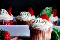 Strawberry Mojito Cupcakes Recipe with Lime & Mint